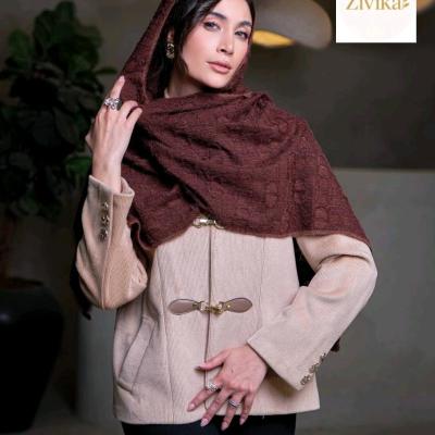 شال پاییزه طرح برجسته