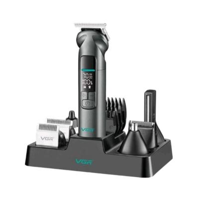 ماشین اصلاح حرفه‌ای VGR 096 | کامل‌ترین پکیج 14 در 1 با تیغه استیل