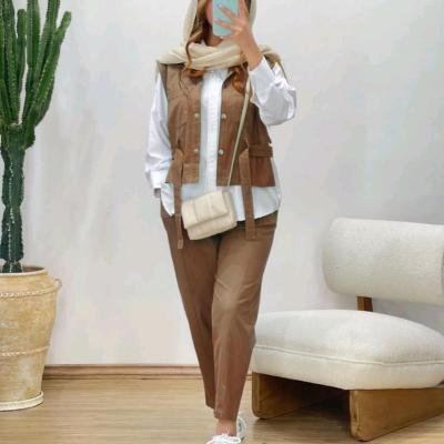 جلیقه و شلوار و شومیز سه تیکه باتیسا کد 79786