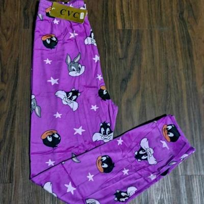 شلوار مخمل وارداتی طرح بانی خرگوش شلوار راحتی زنانه شلوار مخمل دخترانه