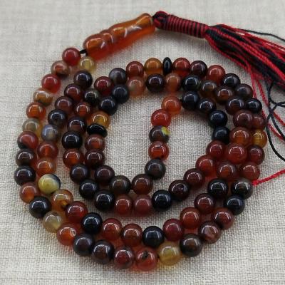 تسبیح سنگ عقیق 101 مهره ای سایز 6 میل