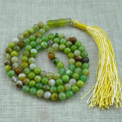 تسبیح سنگ عقیق 101 مهره ای سایز 6 میل