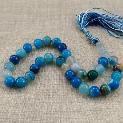 تسبیح سنگ عقیق 33 مهره ای سایز 10 میل