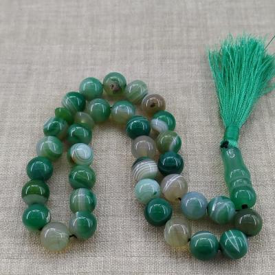 تسبیح سنگ عقیق 33 مهره ای سایز 10 میل