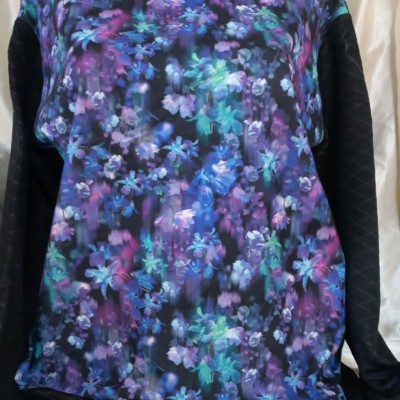 بلوز دورس پارچه سنگین طرح دار