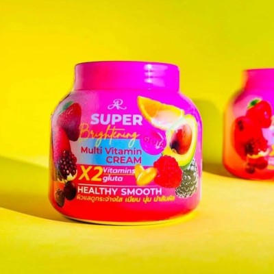 کرم مولتی ویتامین صورت و بدن گلوتا سوپر روشن کننده 200 گرمی اصل تایلند-157751