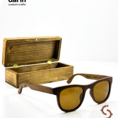 عینک دستساز چوبی گردو ماژان برند دارین 020 – DARIN MAZHAN