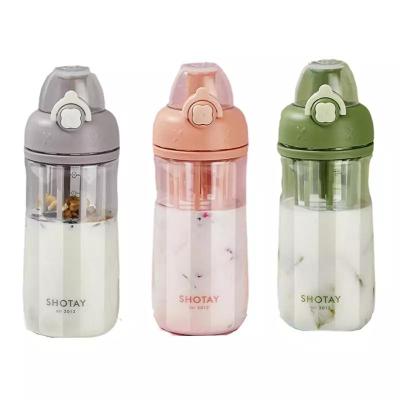 قمقمه و بطری 600 cc دتاکس SHOTAY مدل ST-6634 ( صورتی )