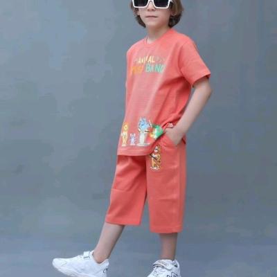 ست راحتی تیشرت و شلوارک طرح حیوانات