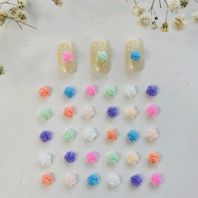 پیکسل ناخن گل رز رنگی پک 10 عددی (5جفت)-154568