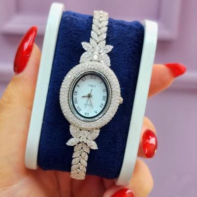 ساعت نقره زنانه طرح بیضی گندم مدل PRM83