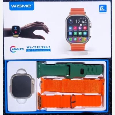 خرید ساعت هوشمند Wisme WS-75 Ultra 2 | با 3 بند، نمایشگر AMOLED