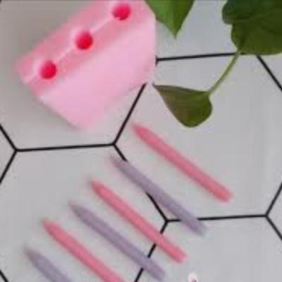 قالب سیلیکونی شمع قلمی سه تایی