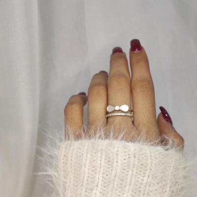 انگشتر پاپیون نگینی