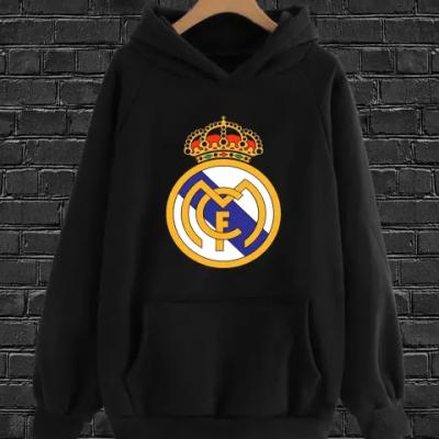 هودی مردانه پنبه ای پشت کرک طرحدار طرح رئال مادرید-157152