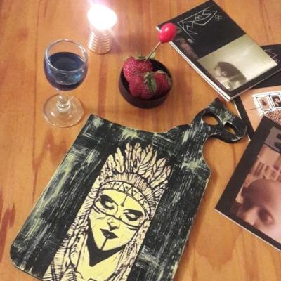 تخته سرو چوبی طرح سرخپوست، ضدآب و ضد حرارت