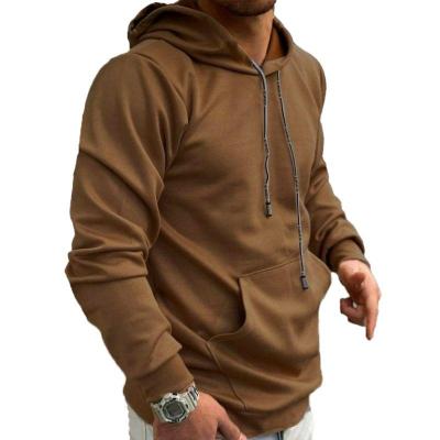 هودی مردانه کلاه دار مخمل سوییت قهوه ای
