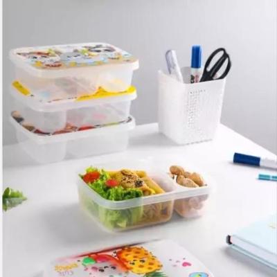 ظرف غذا عکس دار دو خانه بست