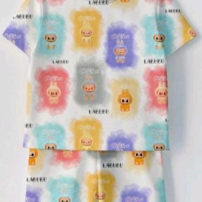 ست تیشرت شلوارک لبوبو رنگین کمان