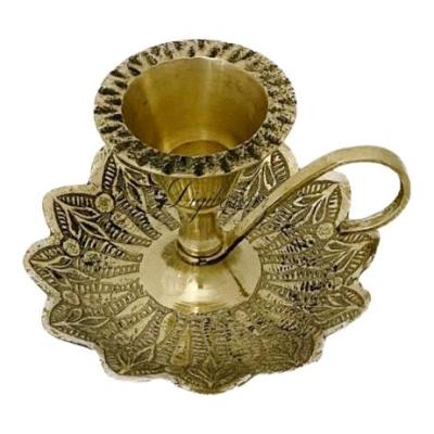 جاشمعی برنجی انگشتی گل