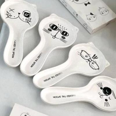 کنار گازی گربه کنار گازی سرامیکی کنار گازی سرامیکی طرح گربه