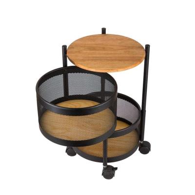 جا سیب زمینی و پیاز 2 طبقه کف چوب