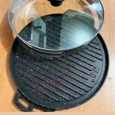 تابه گریل چدنی رژیمی دو طرفه گرد