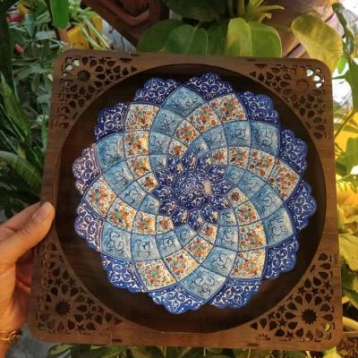 بشقاب میناکاری روی مس مناسب هدیه