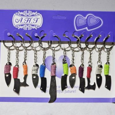 جاکلیدی چاقوزنجان دسته کنفی کوچک تیغه سفید