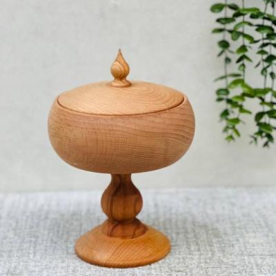 شکلات خوری پایه دار چوبی خراطی