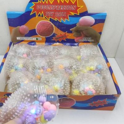 توپ فشاری شفاف چراغدار