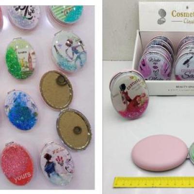 آینه آکواریوم بیضی تپل پشت چرم