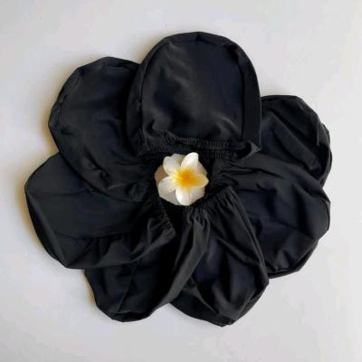 کلاه زنانه و دخترانه قواره دار مشکی پارچه ای