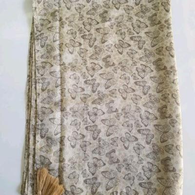 شال نخی طرح پروانه شال خنک شال زنانه شال دخترانه