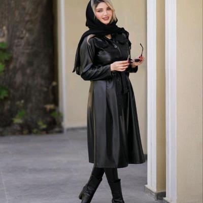 بارانی چرم زنانه کاپشن زنانه کاپشن بلند چرم