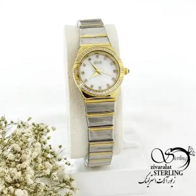 ساعت برند IEKE بند استیل دو رنگ کد 19954