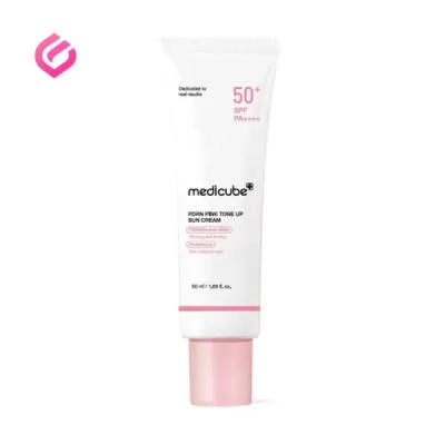 کرم ضد آفتاب روشن‌کننده مدیکیوب مدل PDRN Pink Tone Up