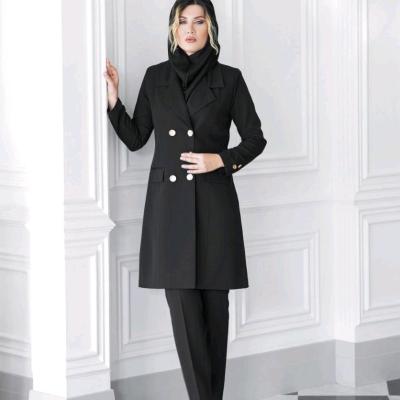 مانتو شلوار اداری ساده 4 دکمه