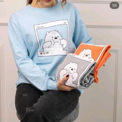 بلوز آستین دار کش بافت