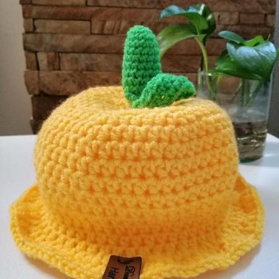 کلاه بافتنی دستبافت طرح لیمو