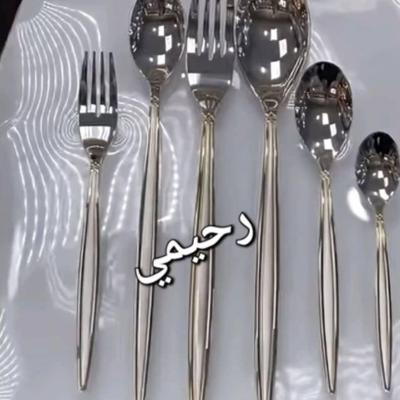 سرویس قاشق و چنگال 12نفره 59 پارچه یونیک روگن دور نوار طلایی
