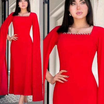 پیراهن مهمانی زنانه کرپ مدل روزیار