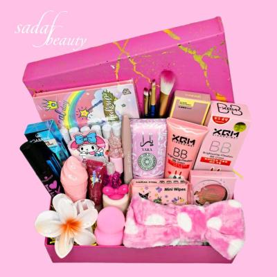 پک لوازم آرایشی صورتی کد076