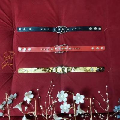 گردنبند چرم سه حلقه کد LE20043