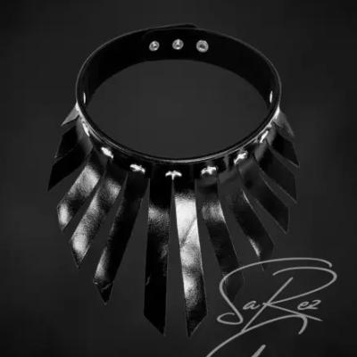 گردنبند چرم ریش ریش کد LE20047