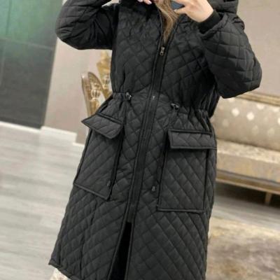 کاپشن زنانه امبردی داخل پشم شیشه کاپشن بلند