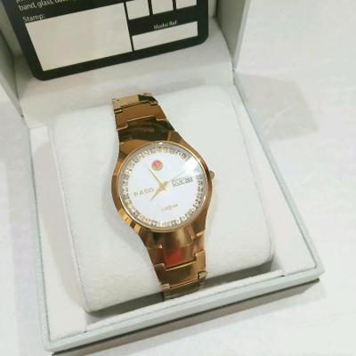 ساعت رادو مردانه سرامیک تنگستن اصل ژاپن رزگلد مسی