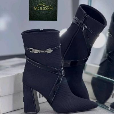 نیم بوت زنانه مدل کبریتی پاشنه 8 سانت سایز 36 تا 40