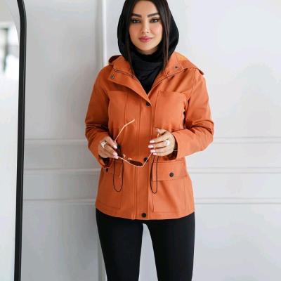 بارانی کتان کجراه کمر گت دار مدل نازشید