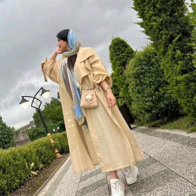 مانتو اسپرت زنانه نخی گلنزو مدل مانتو مزونی آستین کراواتی